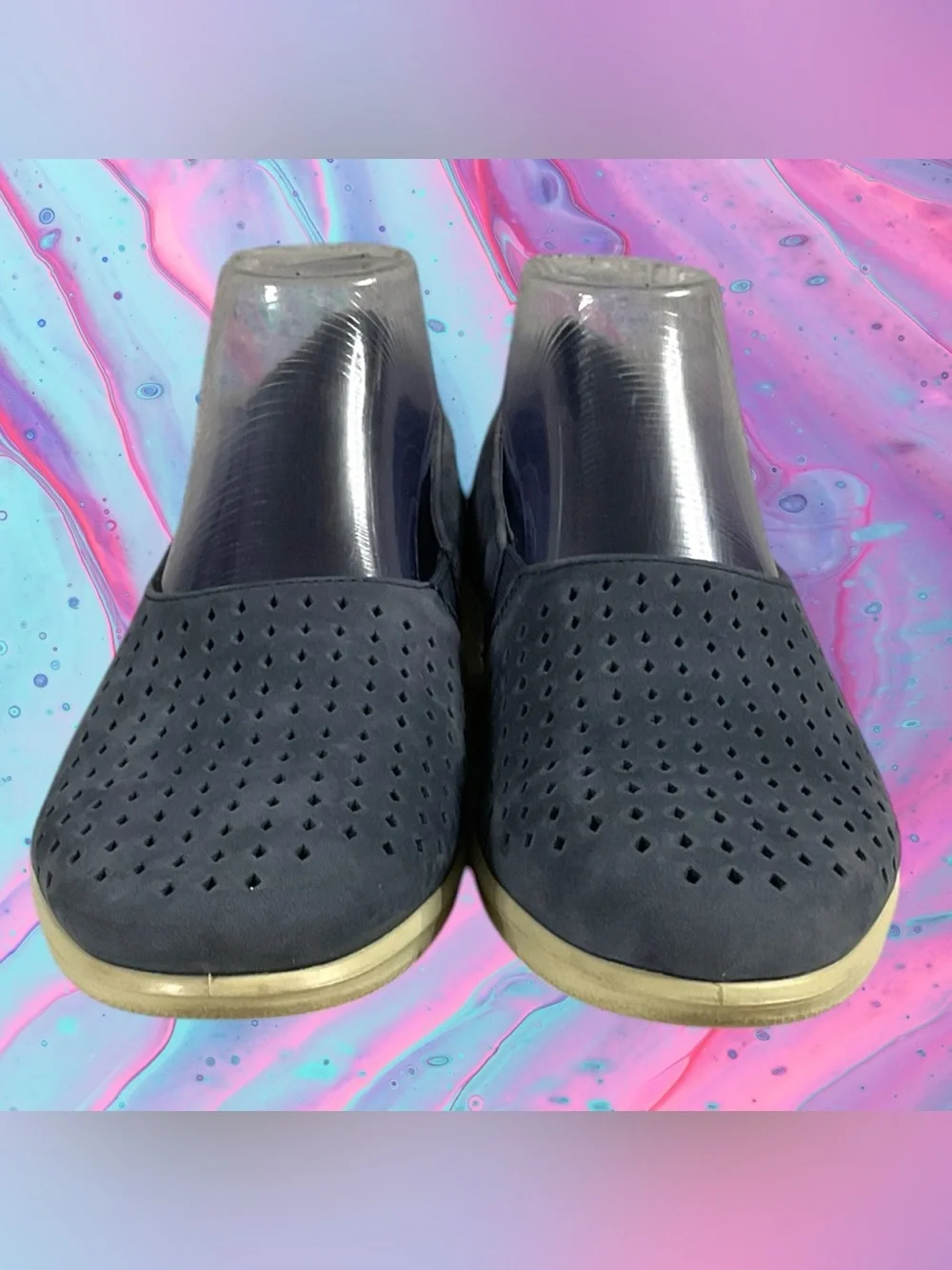 ECCO Felicia Slip-On Women’s Wedge Shoe in Blue EU 40/US 9-9.5